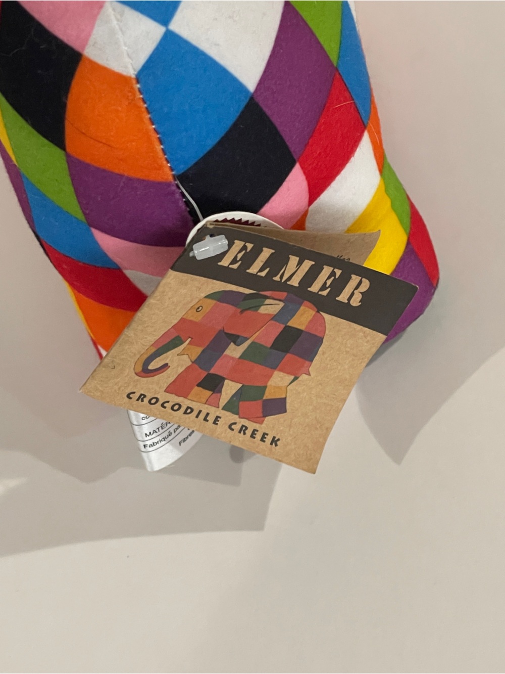 Elmer the Patchwork Elephant Plush Toy 1996 David McKee Tags Attached - Picture 3 of 10